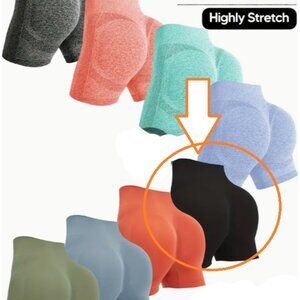 Black booty-lift 3" biker short